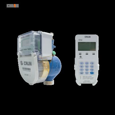 شاشة عرض LCD متعددة النفاثات عدادات مياه مسبقة الدفع مع لوحة مفاتيح CIU