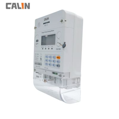 أحادي الطور IP54 عدادات الكهرباء المدفوعة مسبقًا RF PLC GPRS Communication
